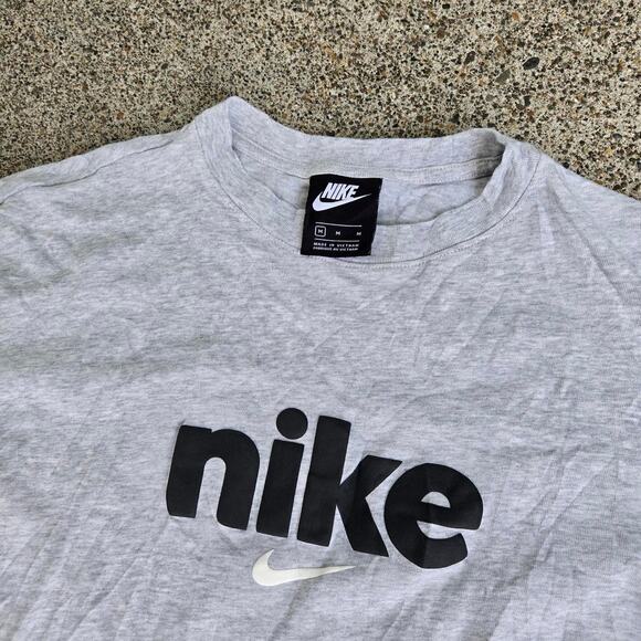 Vtg Y2k NIKE Center Swoosh Spellout Logo Graphic Crewneck Sweatshirt XS Fit - Picture 3 of 5